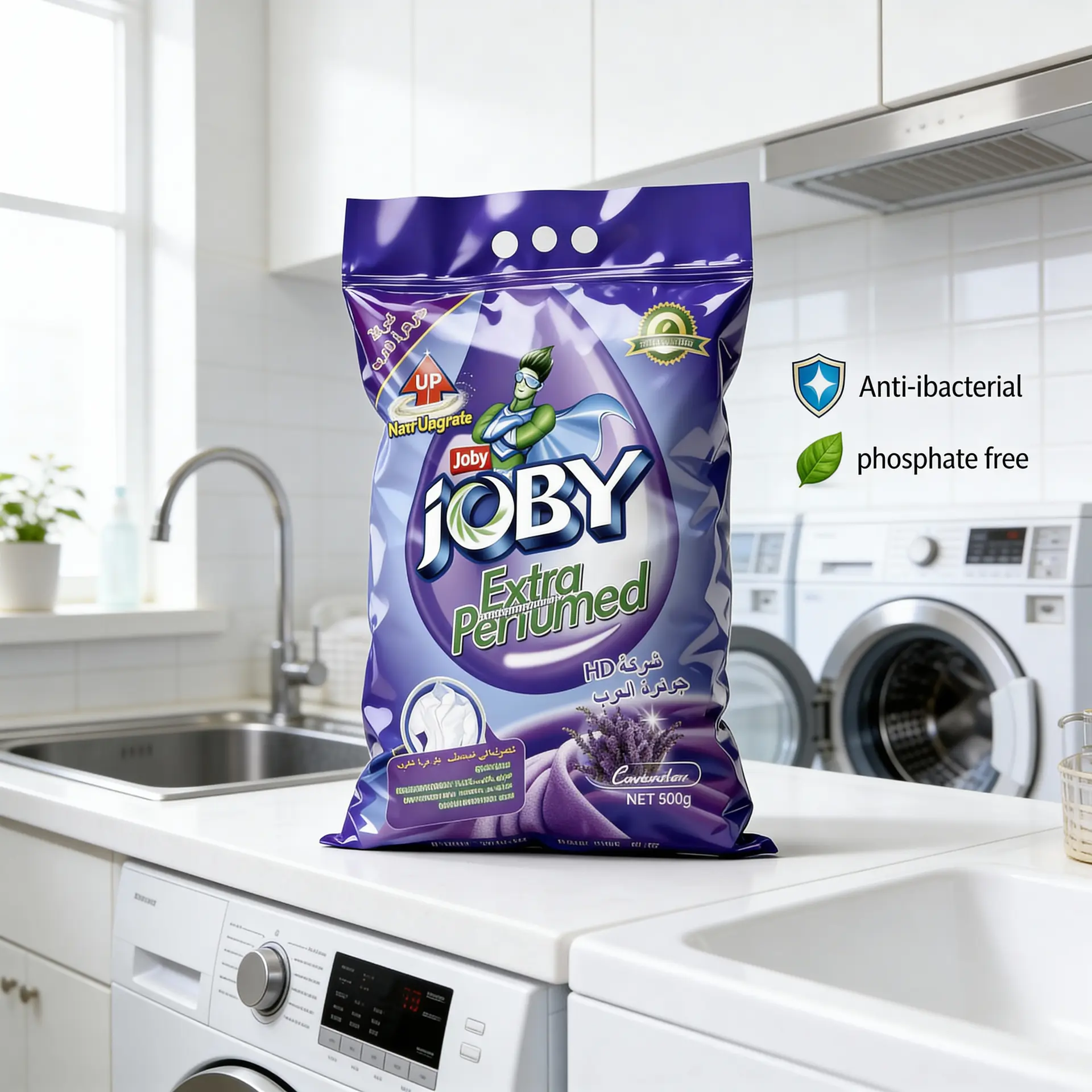 JOBY perfumed washing powder supplied to global distributors