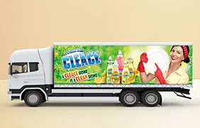 POSM and promotion kit display including uniforms, wobblers and shelf talkers for supermarket marketing.