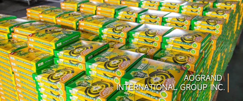 mosquito coils packing lines of AOGRAND