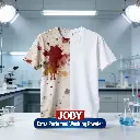 jimeng-2025-12-10-2772-一件 T 恤左半边有血渍、油渍，右半边洗净洁白，下面标注使用 _JOBY Ext....webp