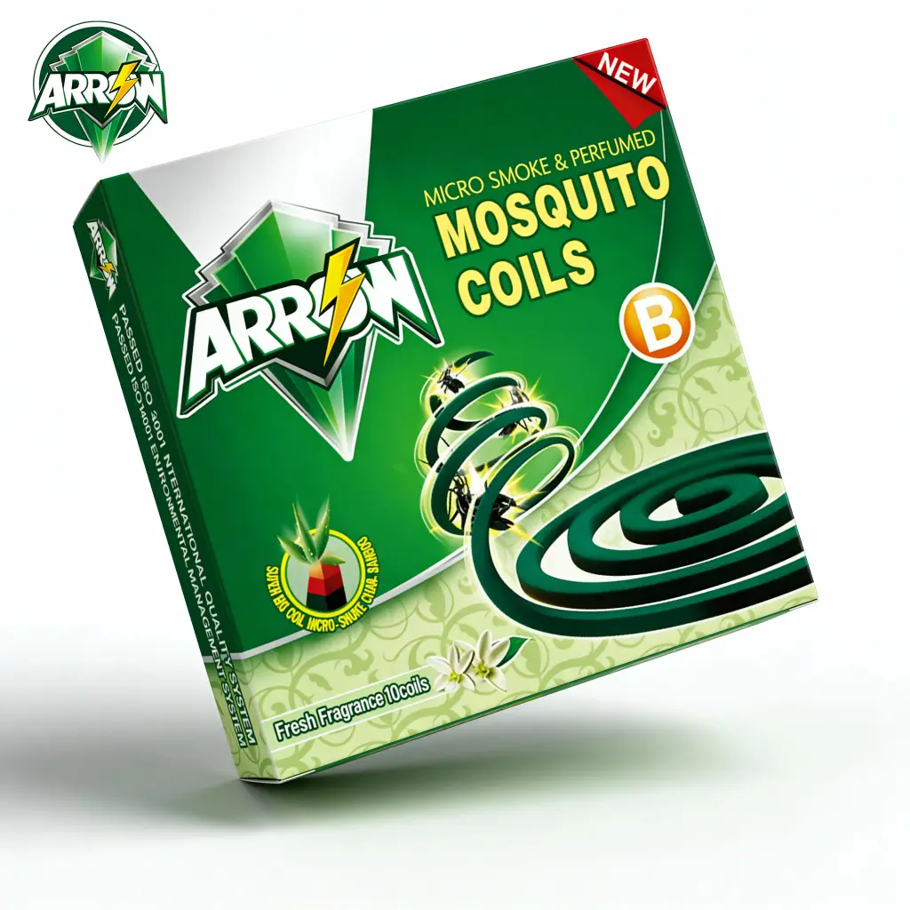 ARROW Black Mosquito Coils Micro-Smoke Fresh Fragance B (B-MIRCO SMOKE-12HRS)