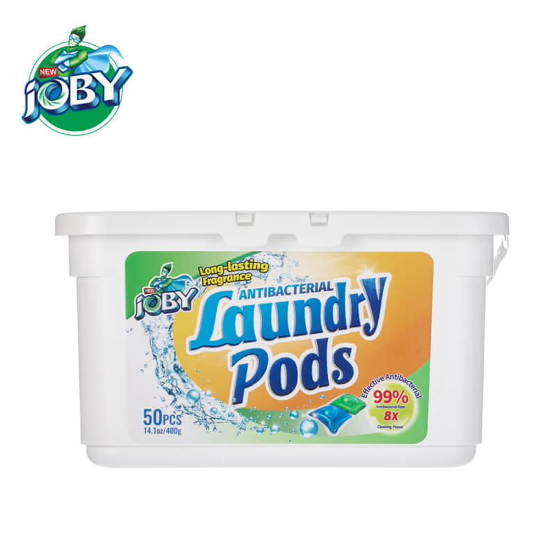 JOBY · Laundry Pod · Antibacterial formula kills 99.9% o