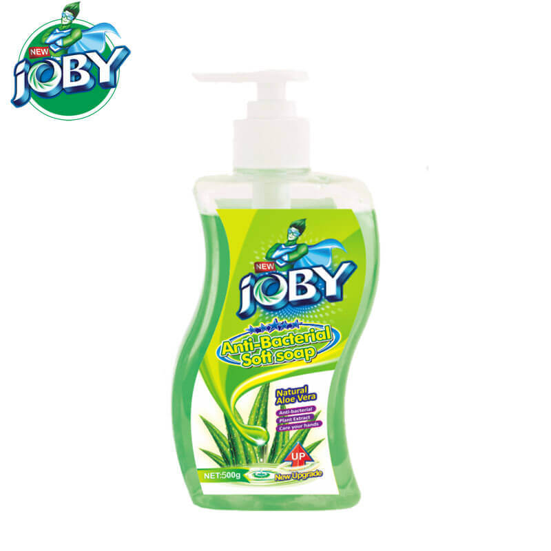 JOBY · Hand Wash · Gentle aloe vera formula soothes an · Ocean · 3.L