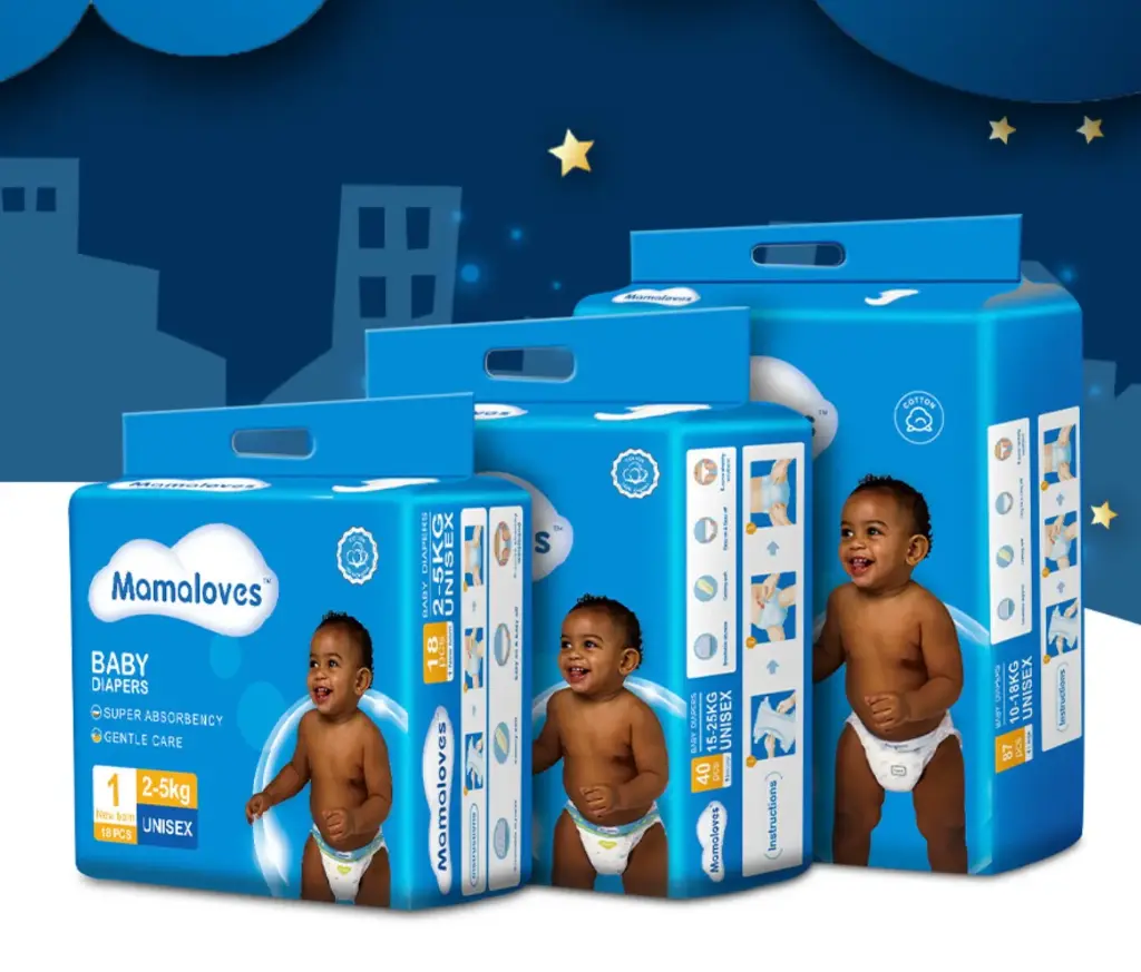 Ultra Dry Baby Diaper MAMALOVES (S 15PCS/PACK)