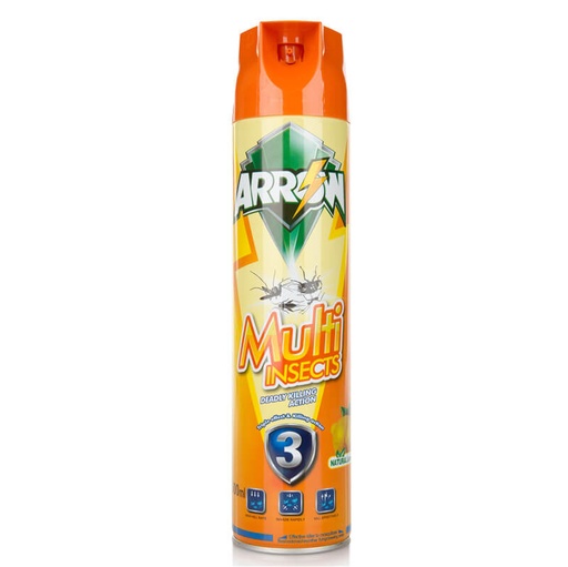 Insecticide Spray 600ml Multi-Insects Lemon/Jasmine  ARROW